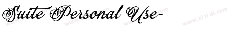 Suite Personal Use字体转换 Suite Personal Use字体转换